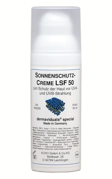 Sonnenschutzcreme LSF 50